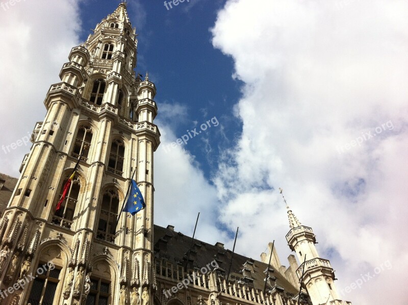 Grand Place Architecture Square Cityscape Landmark