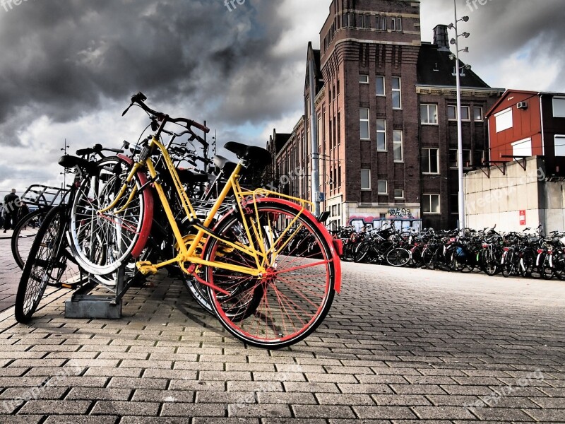 Bike Amsterdam Holland Netherlands Free Photos