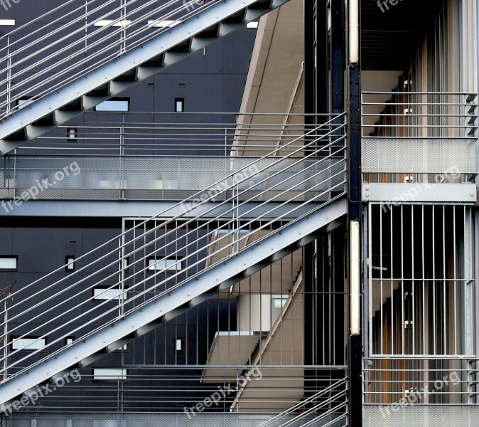 Architecture Metal Stairs Gateways Floors