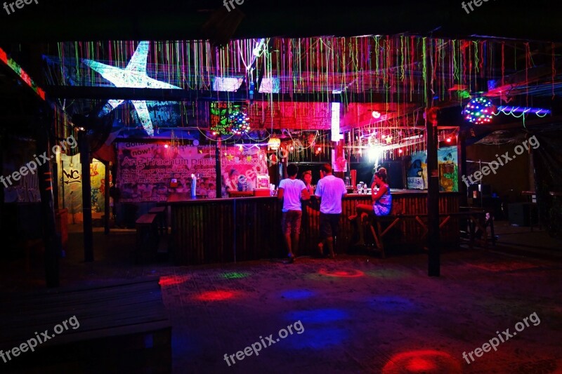 Bar Night Illuminated Fluorescence Party