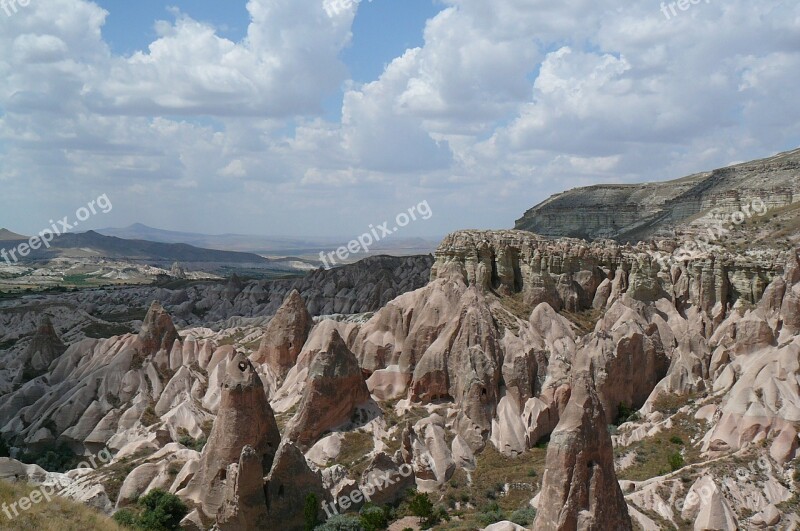 Moonscape Cappadocia Turkey Free Photos