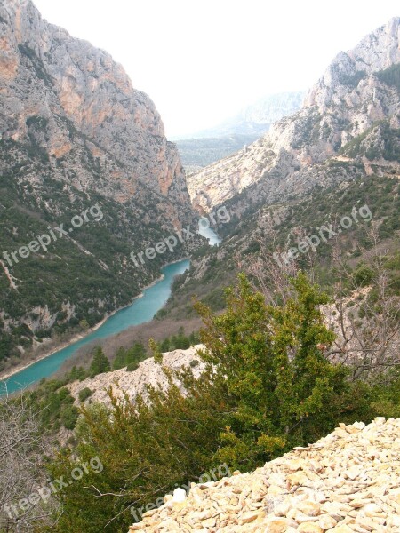 Verdon River Gorges France Landscape