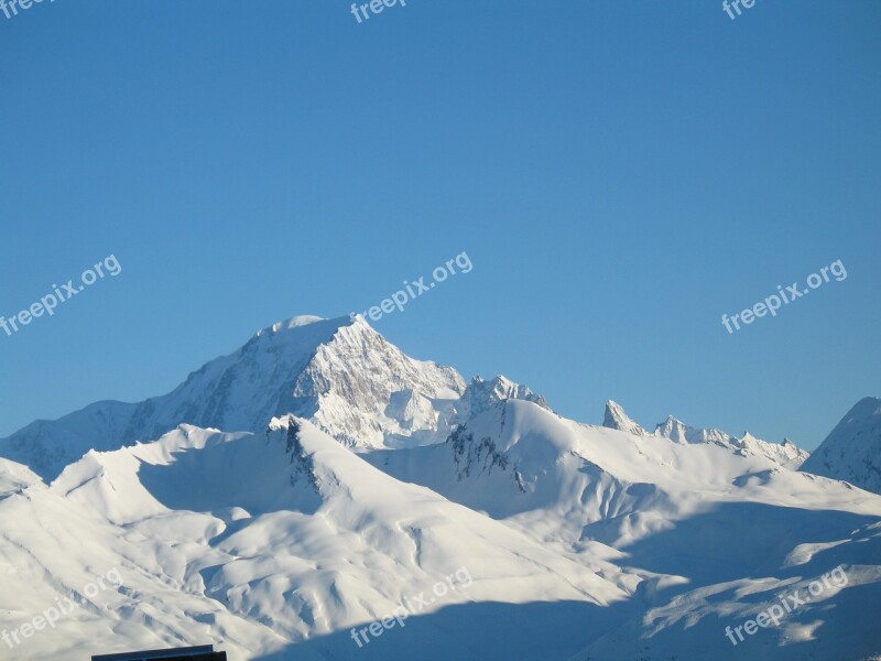 Mountains Alps Mont Blanc Free Photos