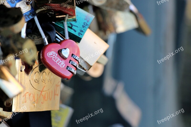 Lock Love Paris Free Photos