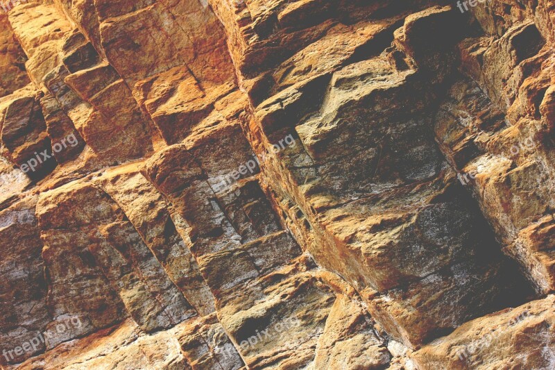 Rock Surface Weathered Quarry Closeup