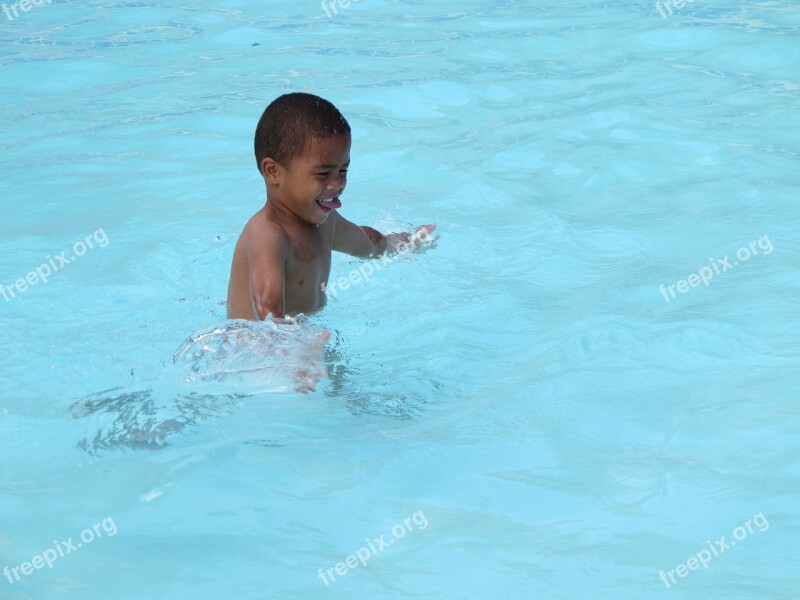 Swimming Pool Child Water Happiness Travel