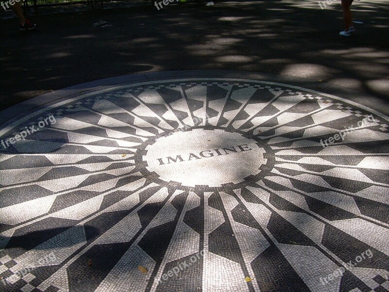 Imagine New York Strawberryfield John Lenon Free Photos