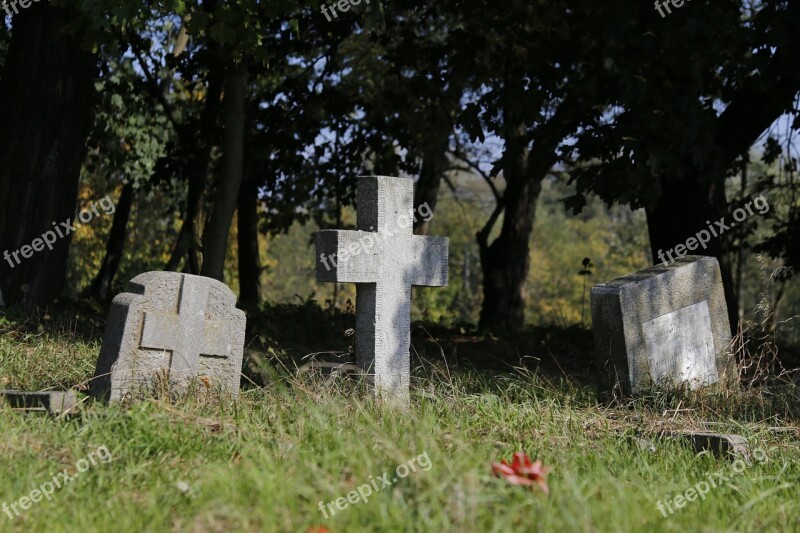 Cemetery War Poznan Graves Crosses