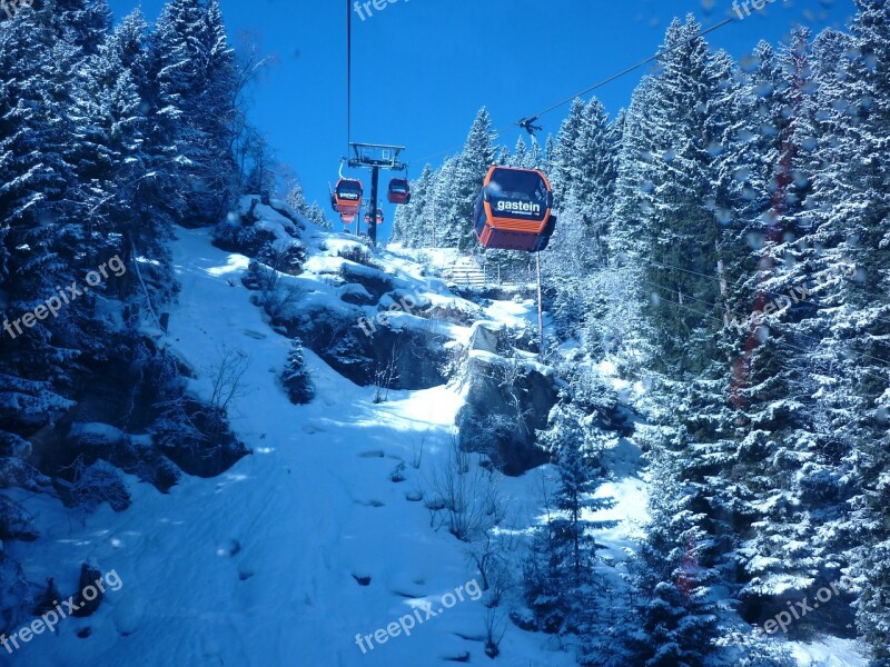 Snow Blue Mountains Landscape Background