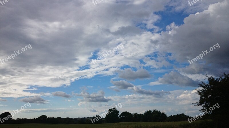 Clouds Landscape Sol Blue Sky Free Photos