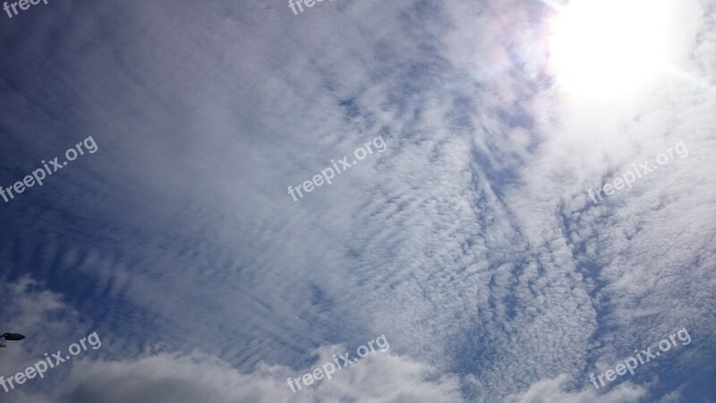 Blue Sky Clouds Sol Free Photos