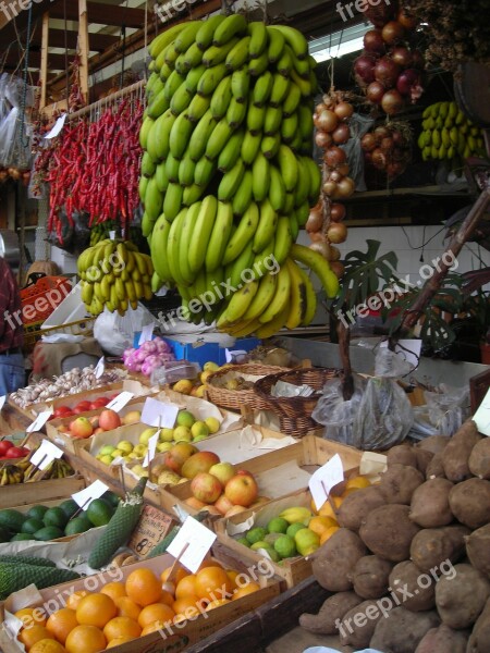 Market Fruit Fruits Food Fruit Stand