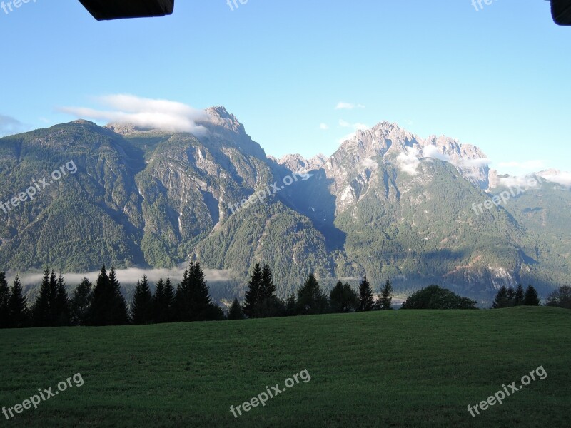 Alpine Mountains Summit Lindsberg Panorama