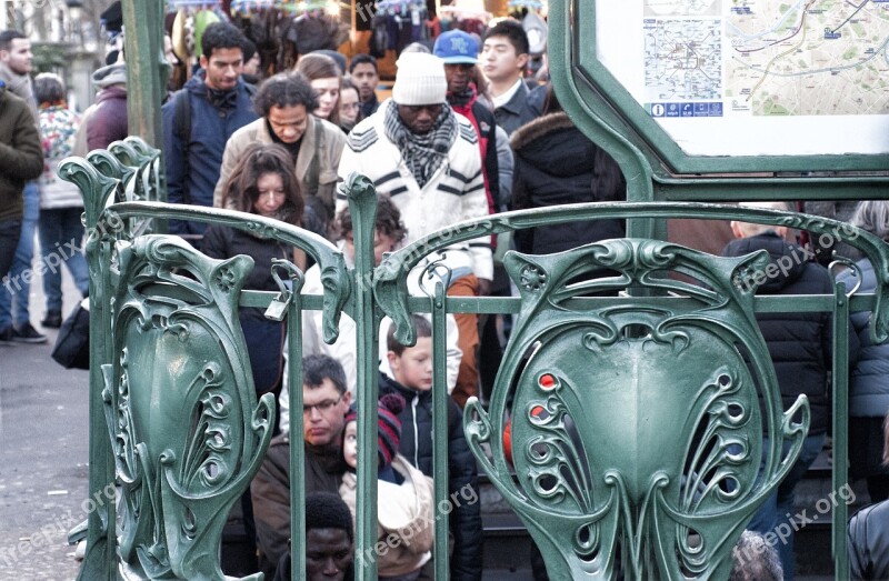 Subway Street Paris Art Deco Urban