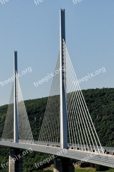 Bridge Architecture Millau Bridge France Pillar