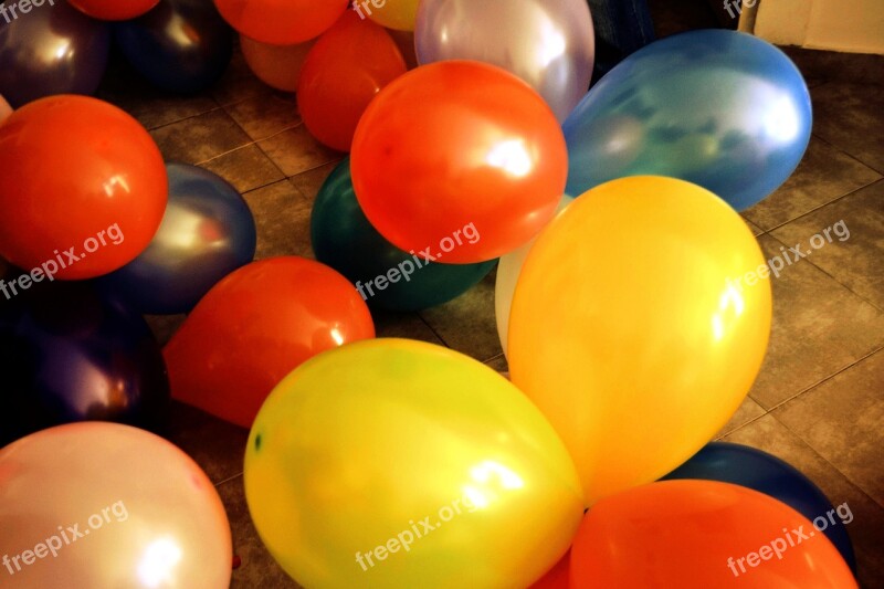 Balloons Colors Birthday Party Free Photos