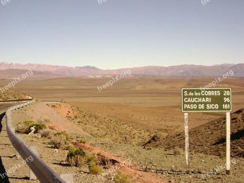 Landscape Road View Sign Nord