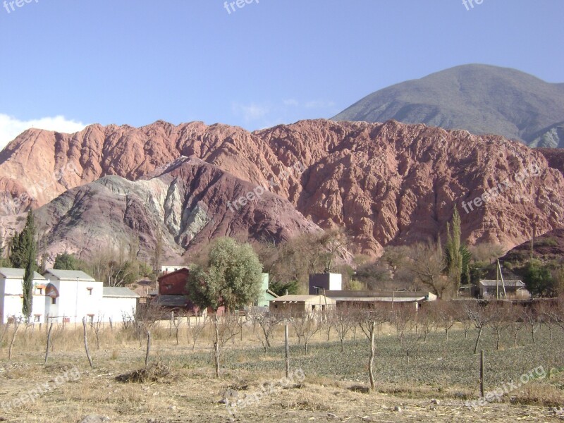 Mountains Landscape Purmamarca Jujuy Argentina