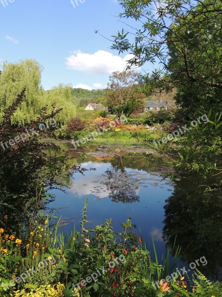 Garden Flowers Giverny Monet Impressionism