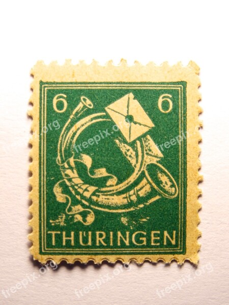 Stamp Germany Dimed Post Thuringia Germany