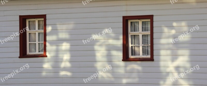 Window Woodhouse Light White Red