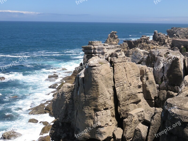 Cliff Ocean Sea Roche Side