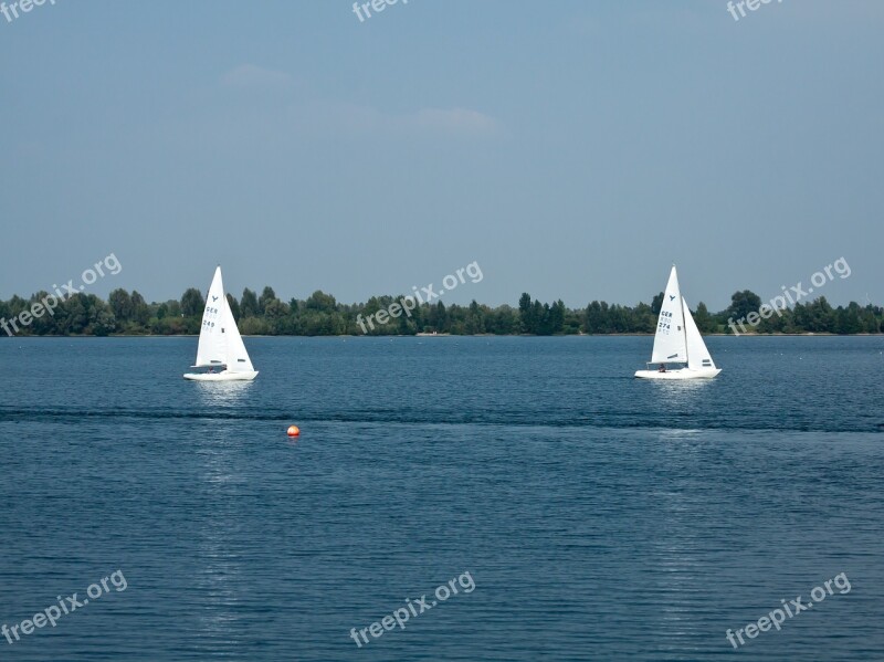 Sailing Boat Sail Lake Water Sports Boat