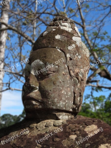 Buddha Statue Buddhist Zen Face