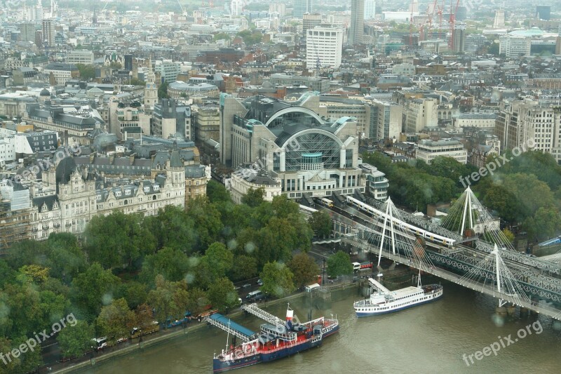 View London Eye London England Cityscape