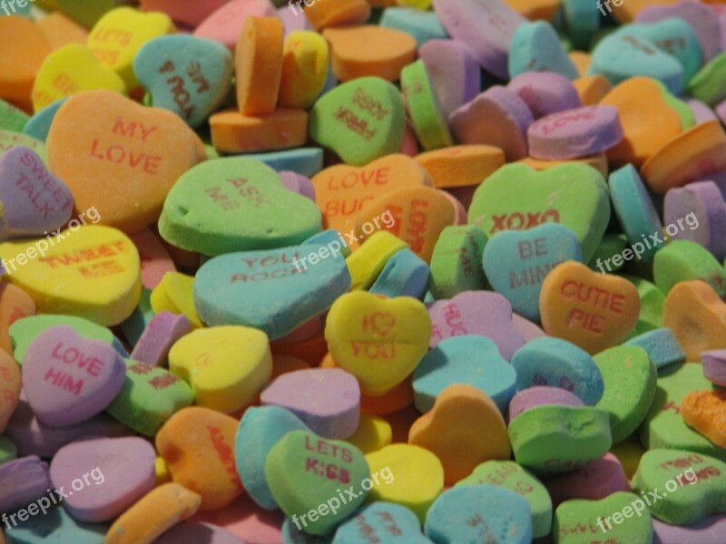 Candy Hearts Valentine Valentine's Day Sweets