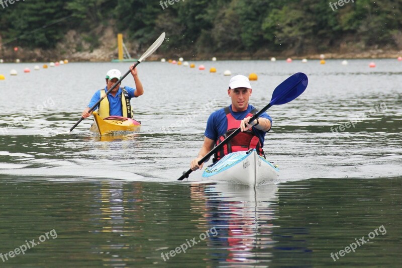 Kayaking Kayaker Sport Kayak Competition