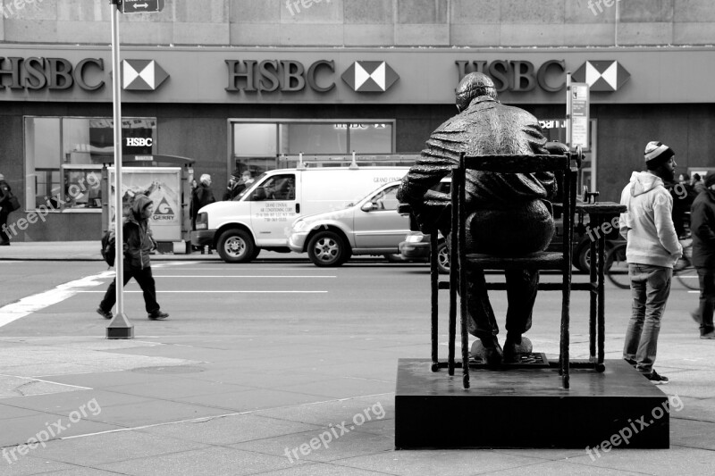 Statue Manhattan Tailor Monument Icon