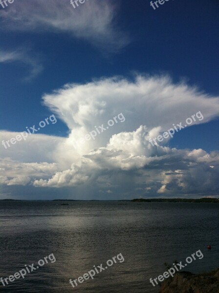 Thunder Cloud Summer Himmel Free Photos