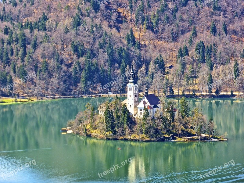 Church Island Bled Lake Free Photos