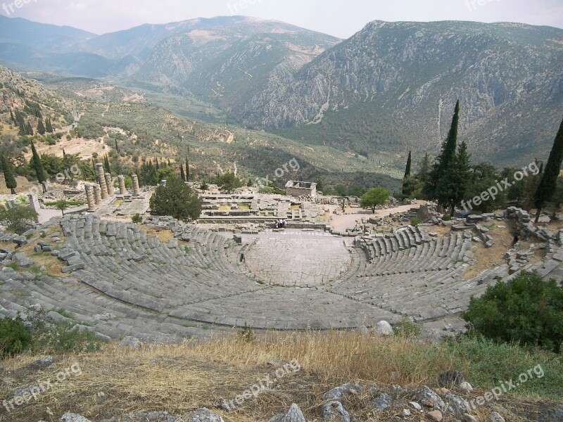 Antiquity Theater Delphi Peleponnes Greece