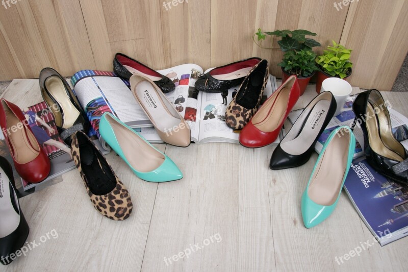 High Heels Shoe Color Shoes Dress Shoes