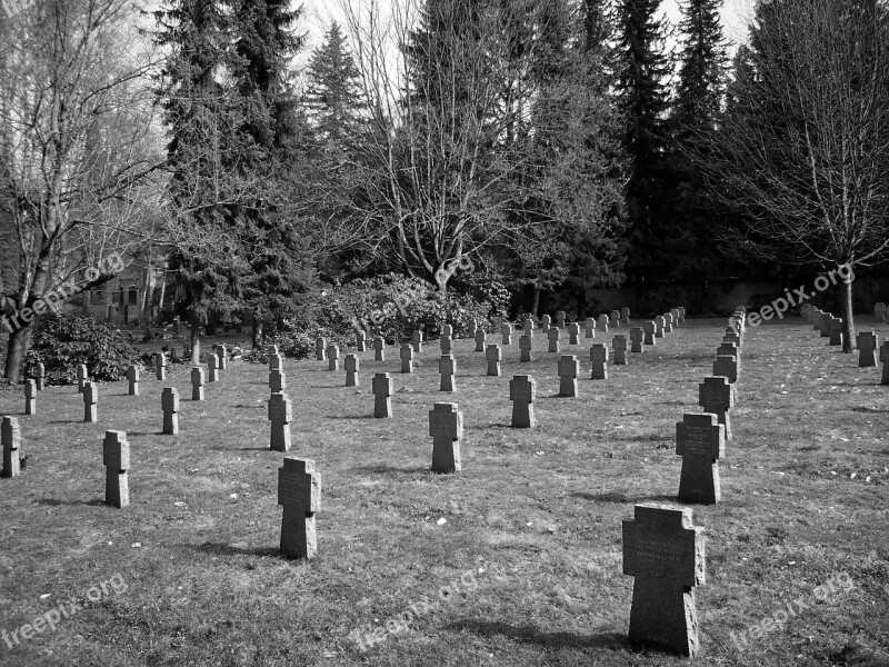 Mariánské Lázně Czech Republic Cemetery Grave Stones Military Cemetery