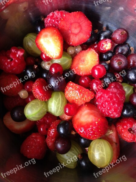 Summer Fruits Berries Healthy Delicious