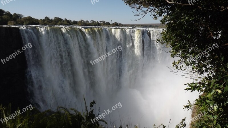 Victoria Falls Waterfall Zimbabwe Tropical Wonders