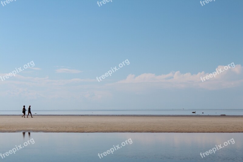 Beach Sand Ocean Sea Summer