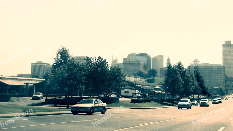 Nashville Usa City Downtown Cityscape