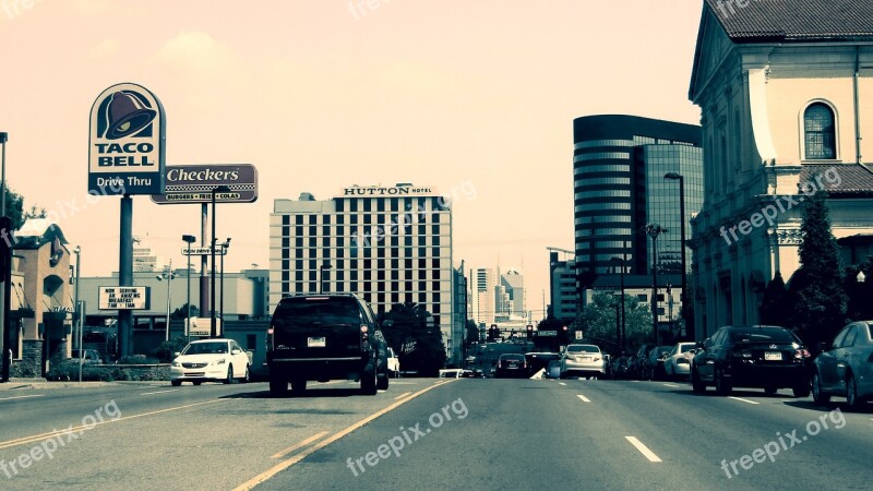 Nashville Usa City Downtown Cityscape