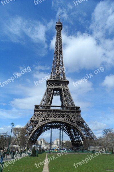 Paris Eiffel France Tower Architecture