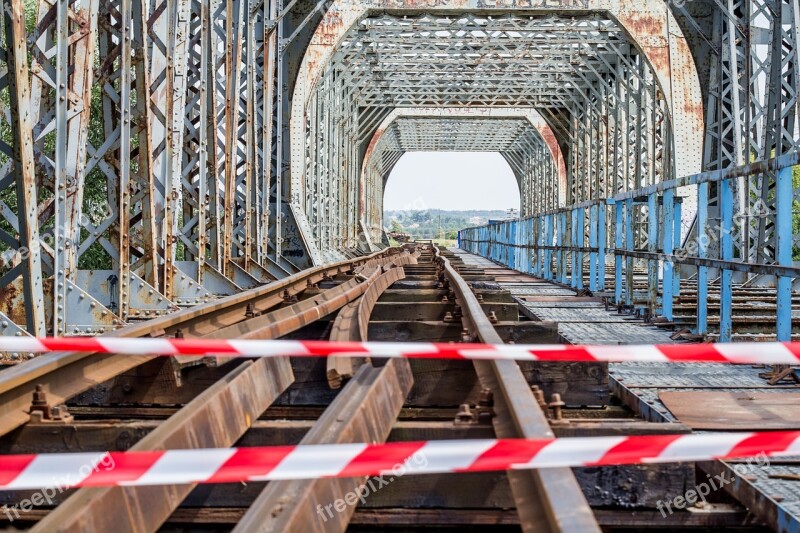 Bridge Tracks Rails Railway Bridge Bridge Repair