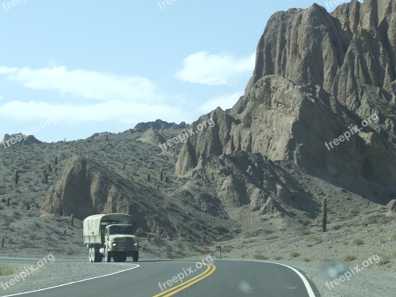 Truck Highway Nature Free Photos