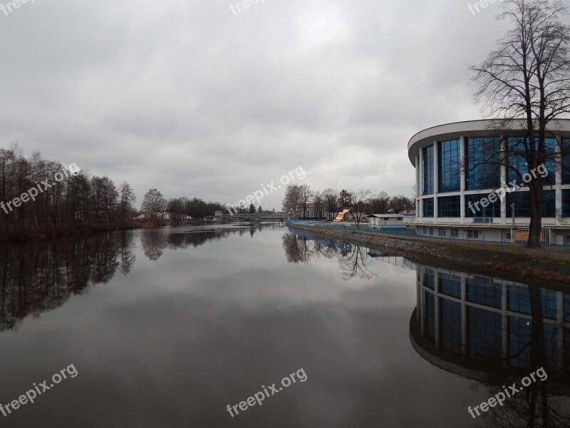 River Swimming Bath Swimming Pool Trees Water