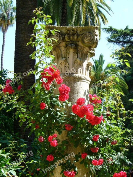 Stele Roses Nature Park Garden