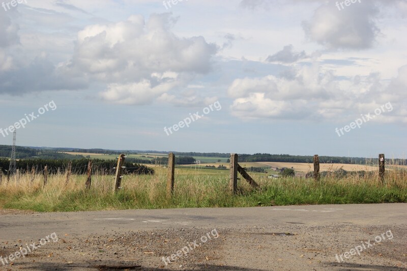 Crossroads Path Road Fences Fence