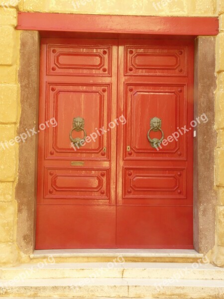 Front Door Old Malta Wood Doorknocker