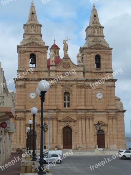 Cathedral Mellieha Malta Church Architecture